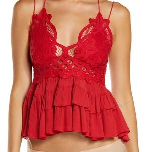 Red Lace Adella Camisole